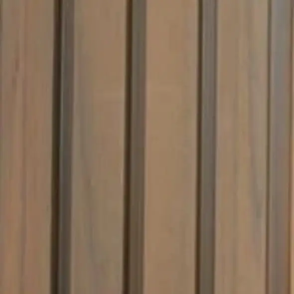 بديل خشب جدران خارجي مضلع بني