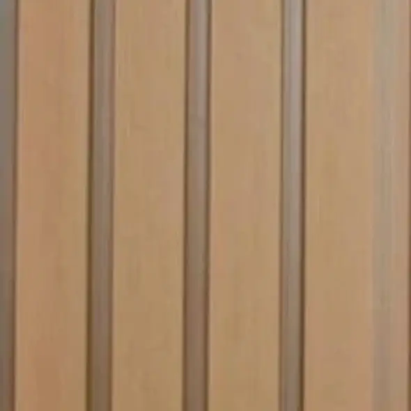 بديل خشب جدران خارجي مضلع بني فاتح