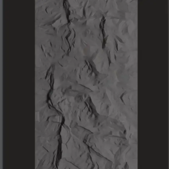 فوم صخري 3D مقاس كبير رمادي غامق